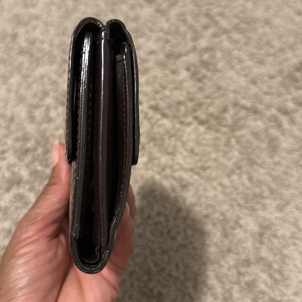 SOLD Louis Vuitton Dark Brown/Purple Monogram Wallet - Picture 3 of 11